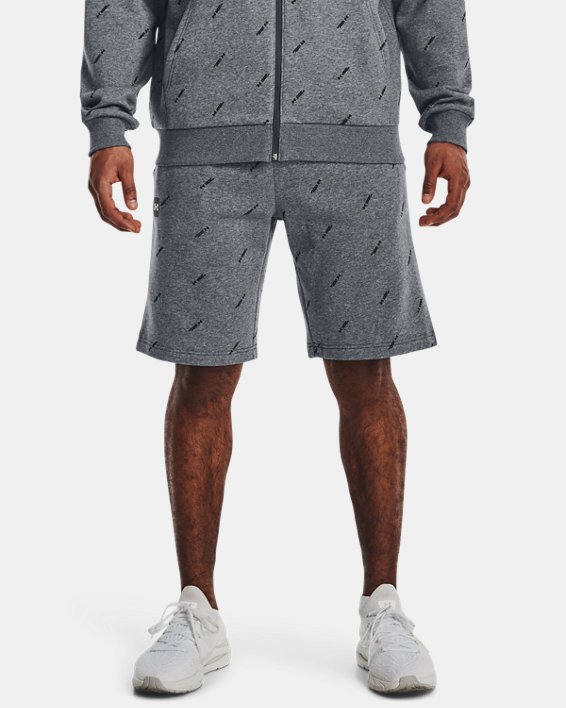 Men's UA Rival Fleece Shorts, Gray, pdpMainDesktop image number 0
